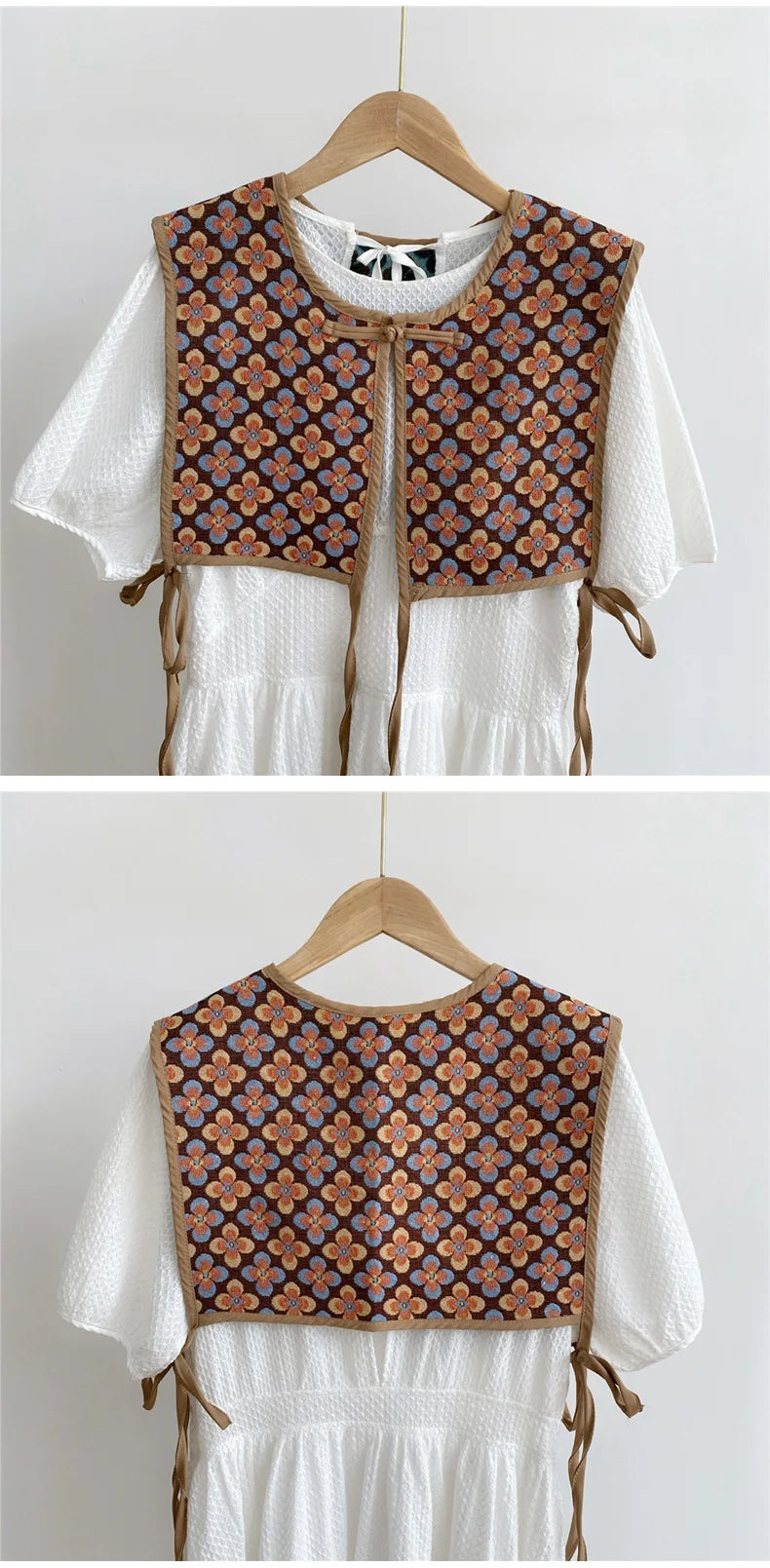 Embroidered Cropped Waistcoat - Boho Festival Layer