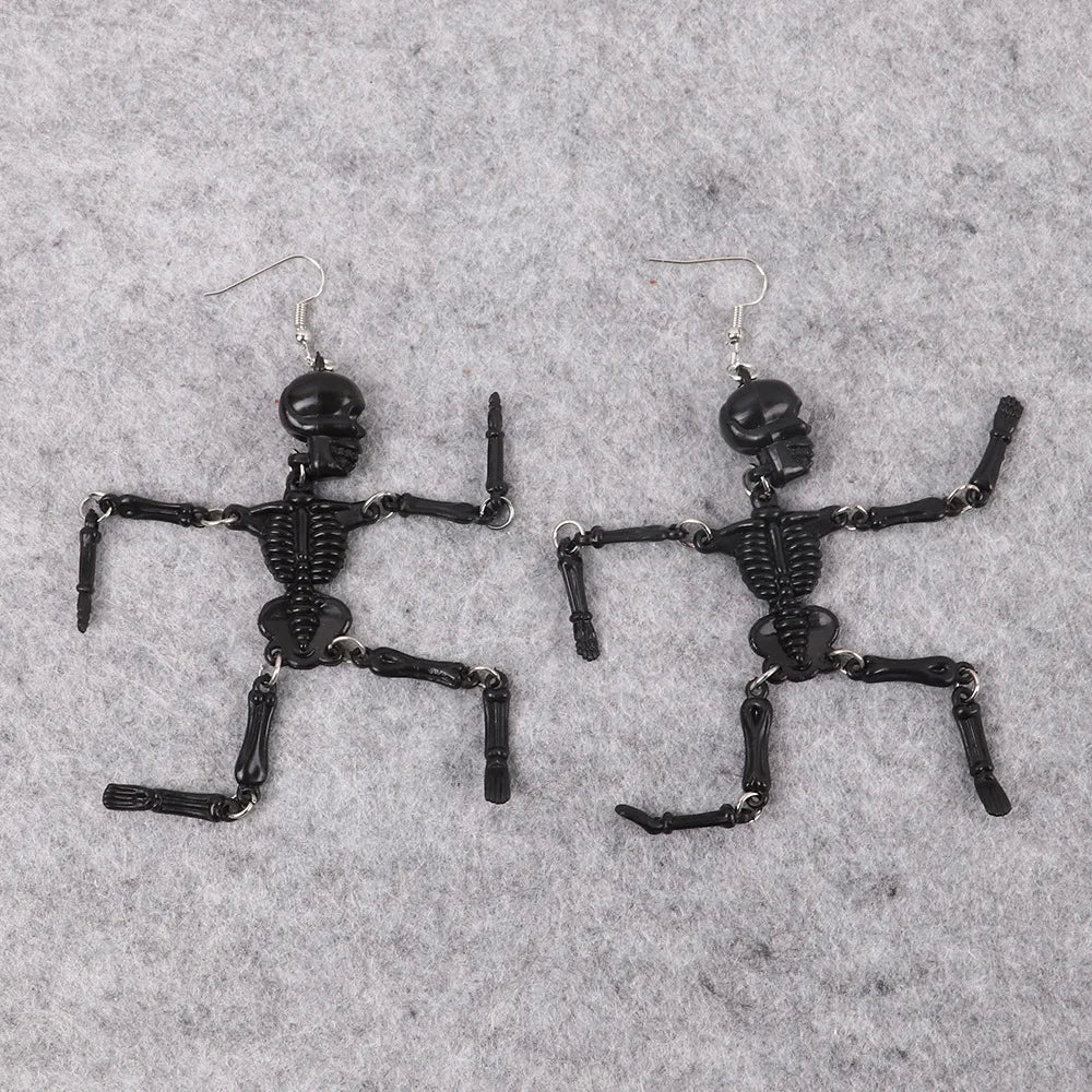 Skeleton Glow In The Dark Earrings - Festigal