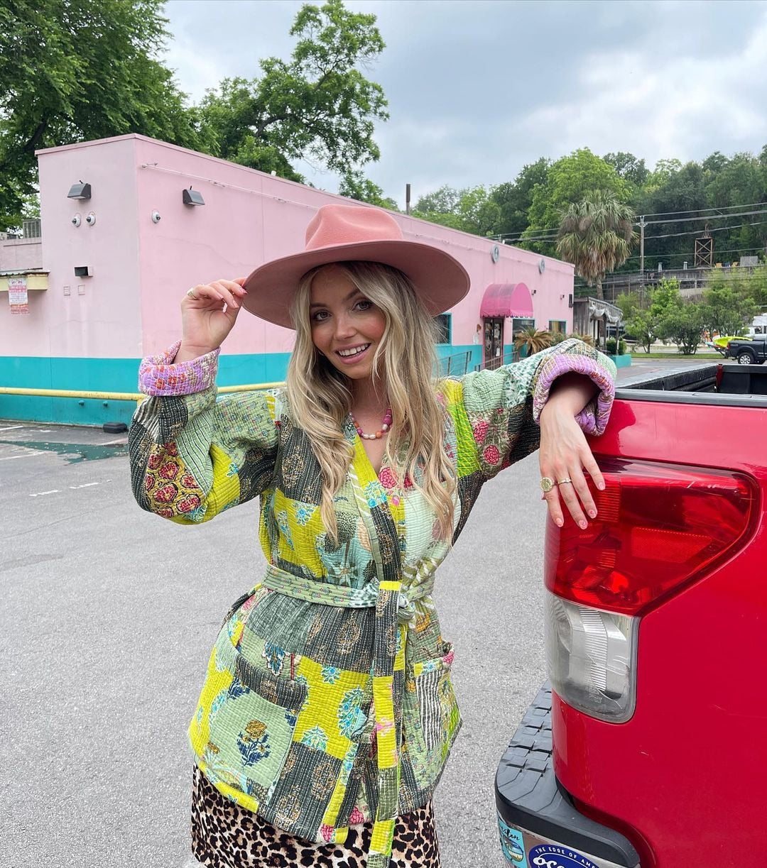 Belted Patchwork Robe Jacket - Festigal