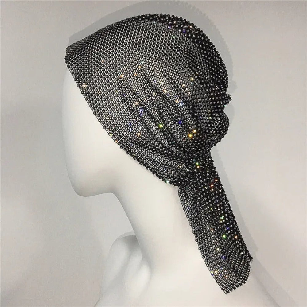 Rihanna Style Rhinestone Bandana - Festigal