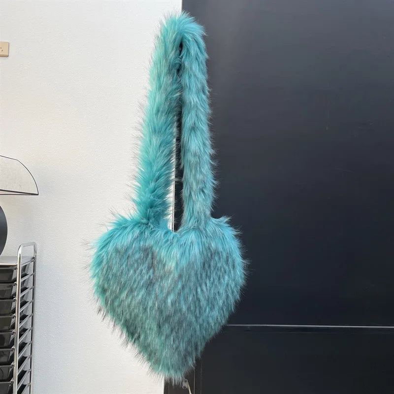 Faux Fox Heart Crossbody Bag - Festigal