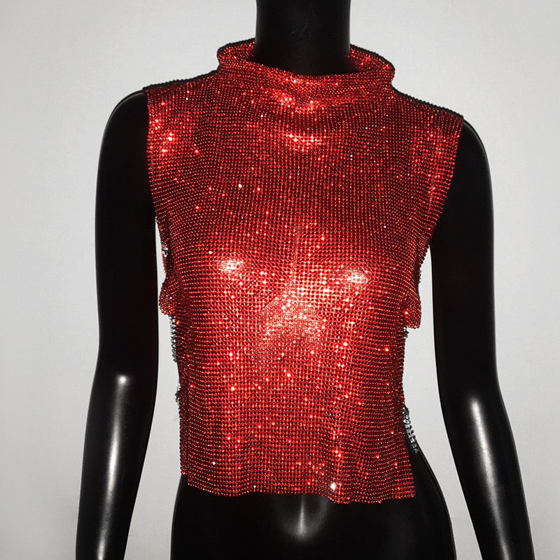 Rhinestone Chainmail Top - Festigal