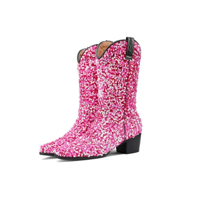 Sequin Cowgirl Boots