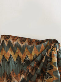 Geometric Tassel Sarong Skirt - Festigal