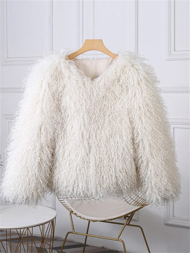 Shaggy Faux Fur Jacket - Festigal