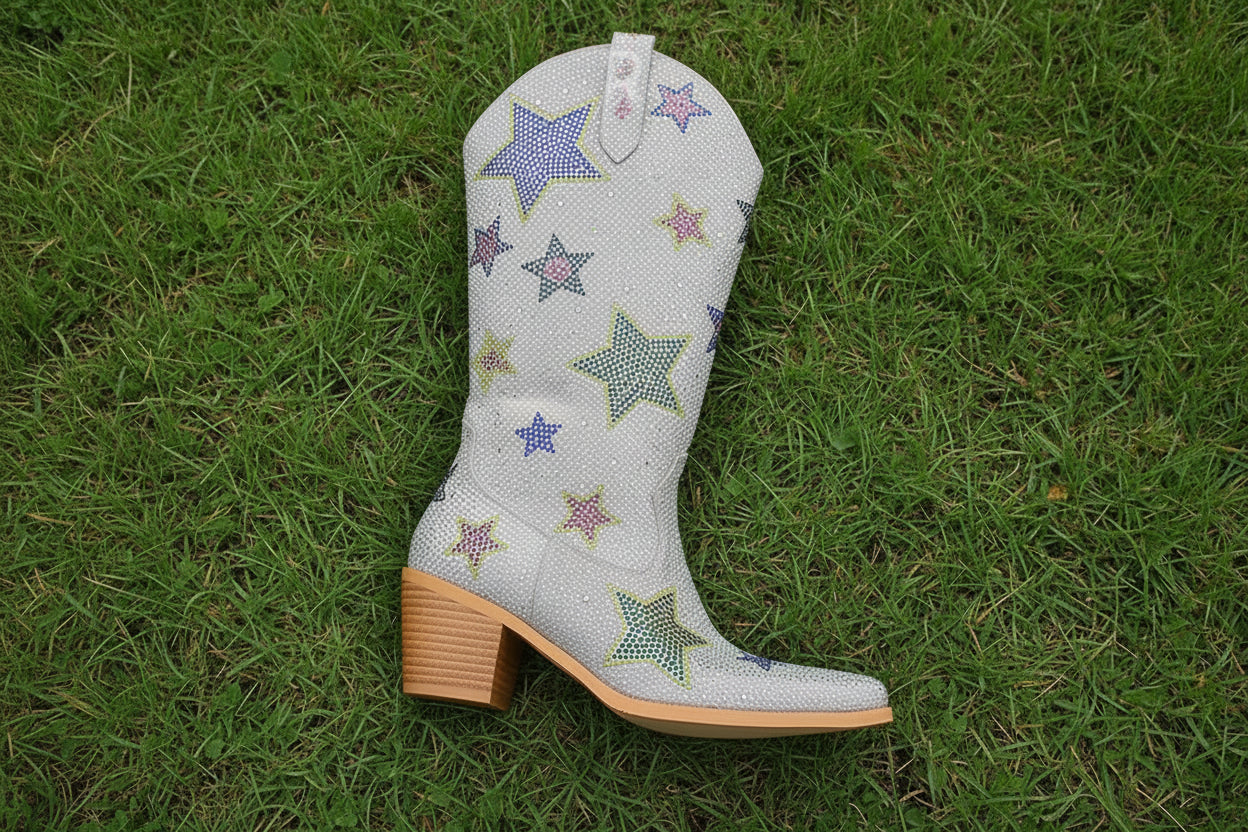 Rhinestone Star Cowboy Boots
