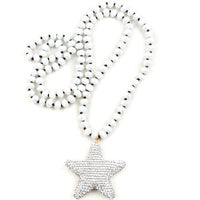 Crystal Star Beaded Necklace