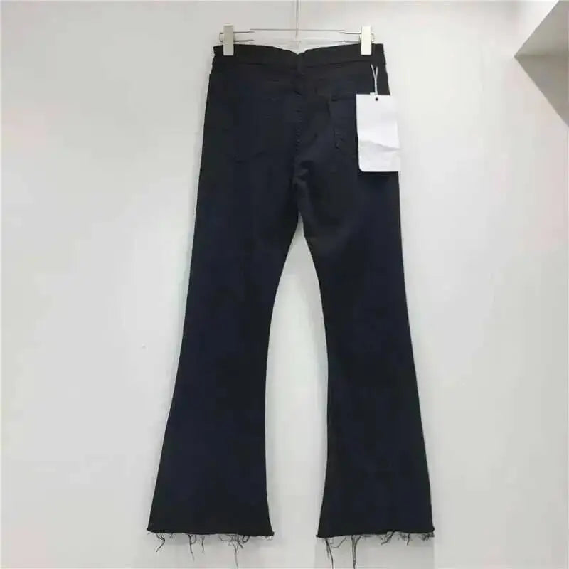 Beaded Black Denim Jeans