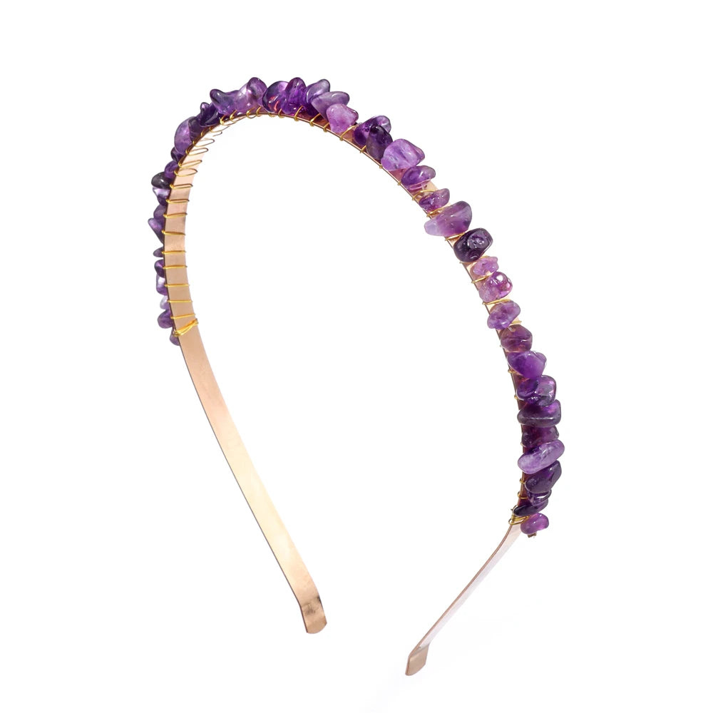 Crystal Chip Stone Hairband - Festigal