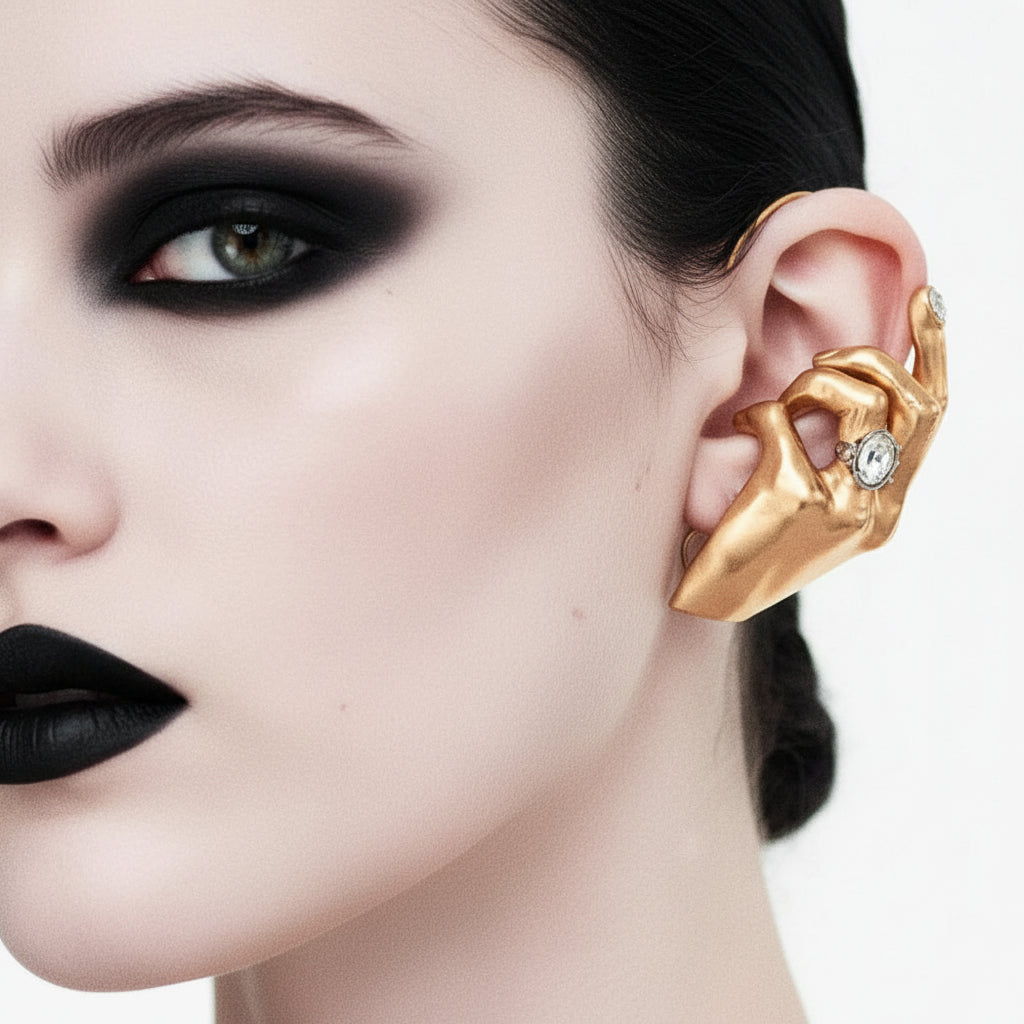 Metal Hand Ear Cuff