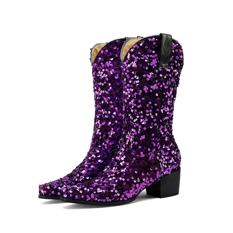 Sequin Cowgirl Boots