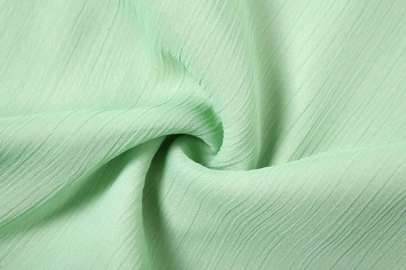 Mint Cut Out Ruffle Dress - Festigal