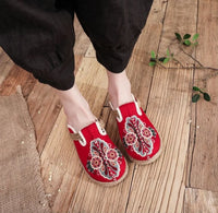 Embroidered Skull Espadrilles