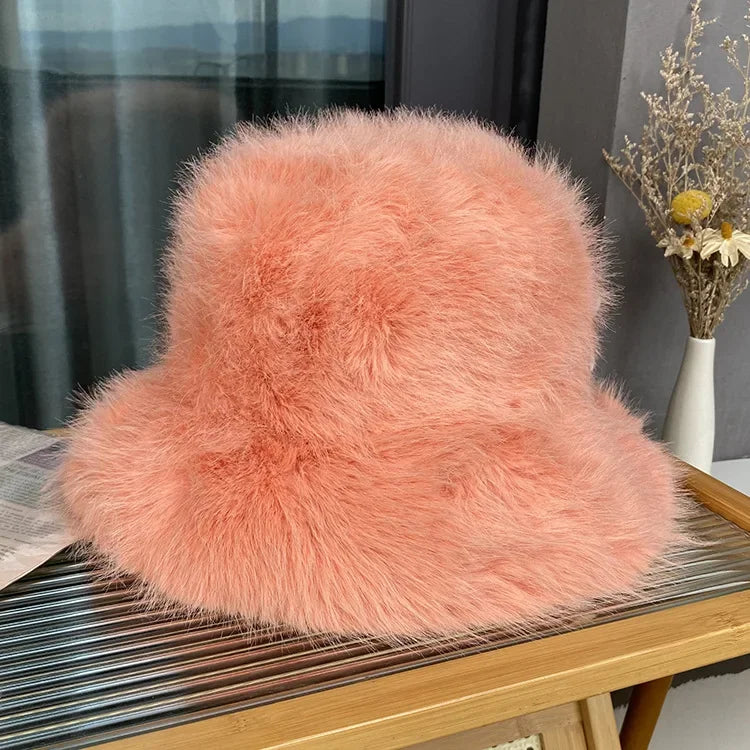 Faux Fur Bucket Hats - Festigal