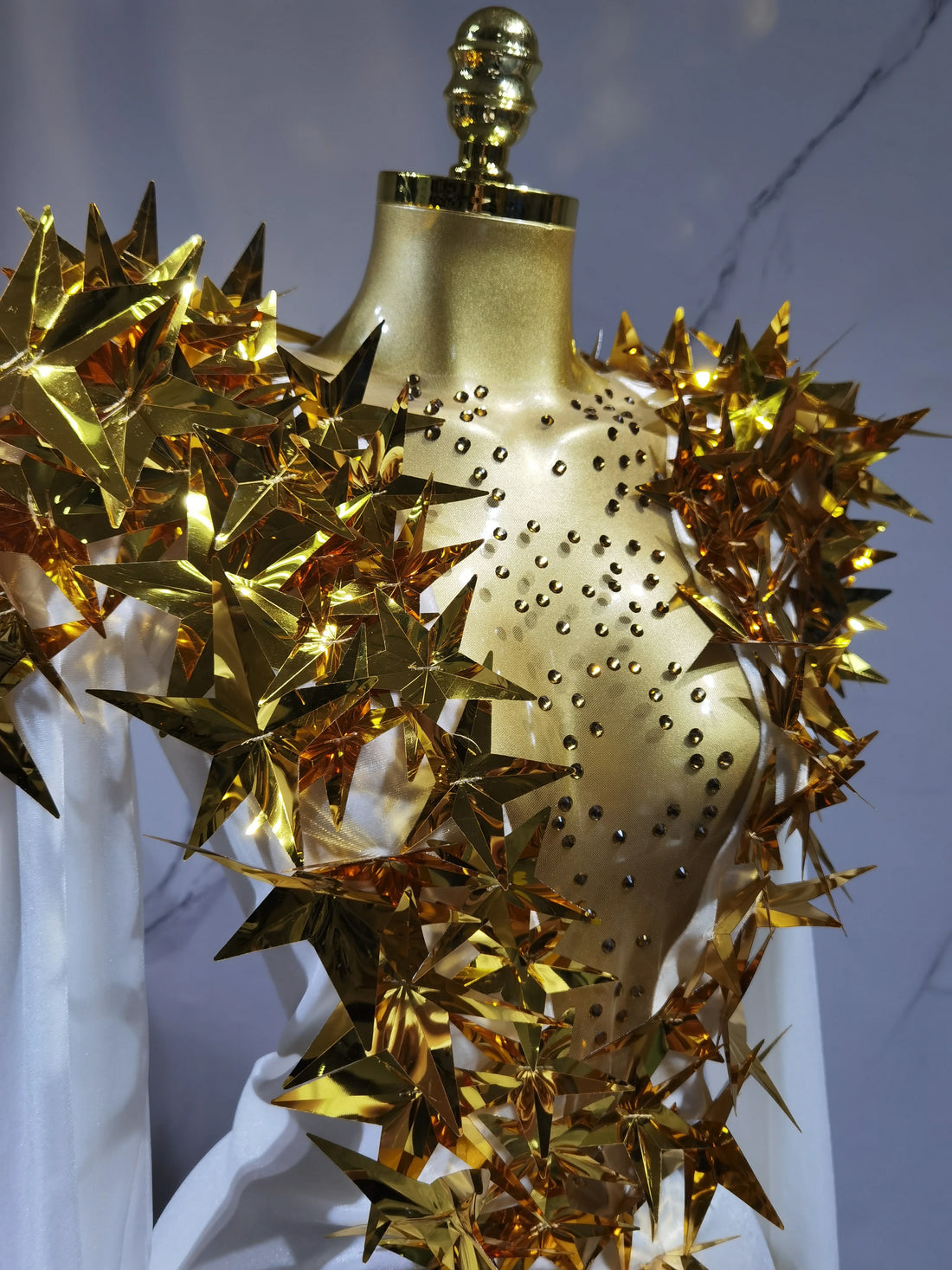 Heavily Embellished Star Bodysuit