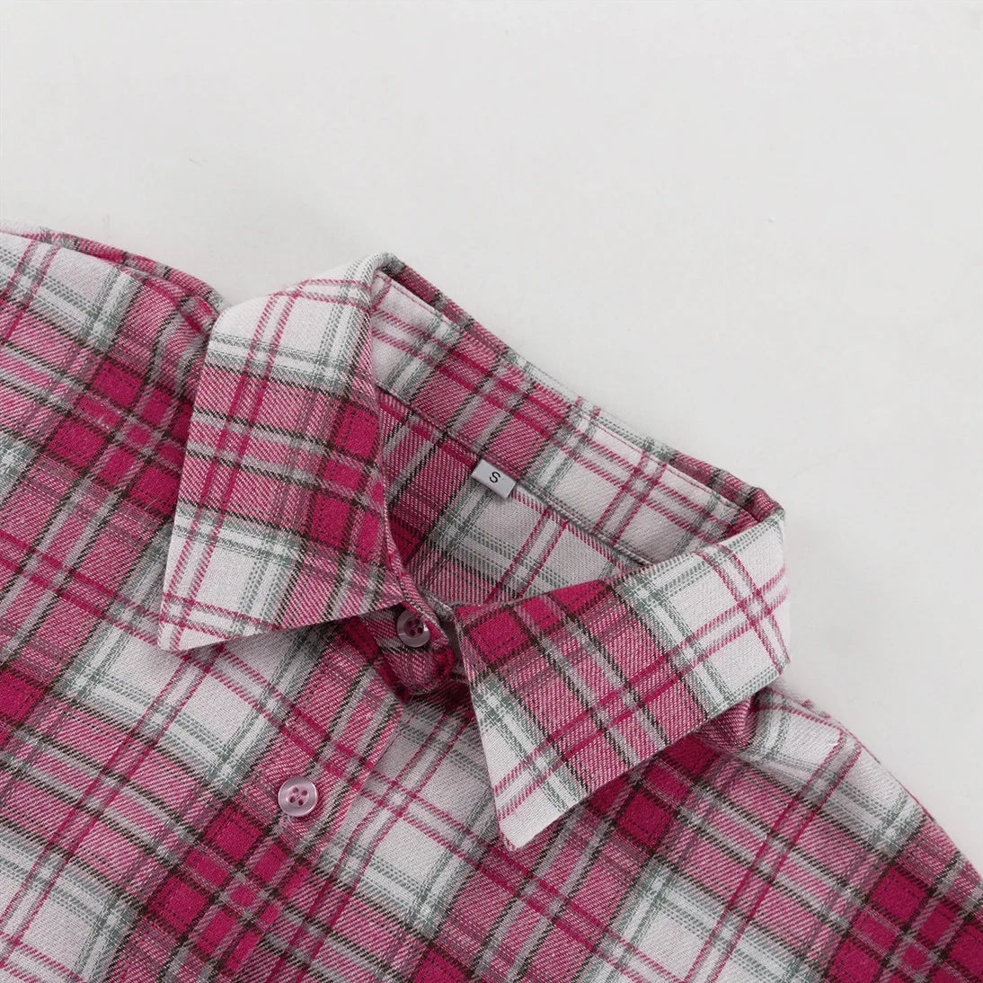 Pink & White Plaid Shirt - Festigal