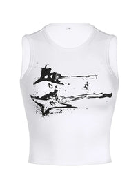 Guitar Print Tank Top