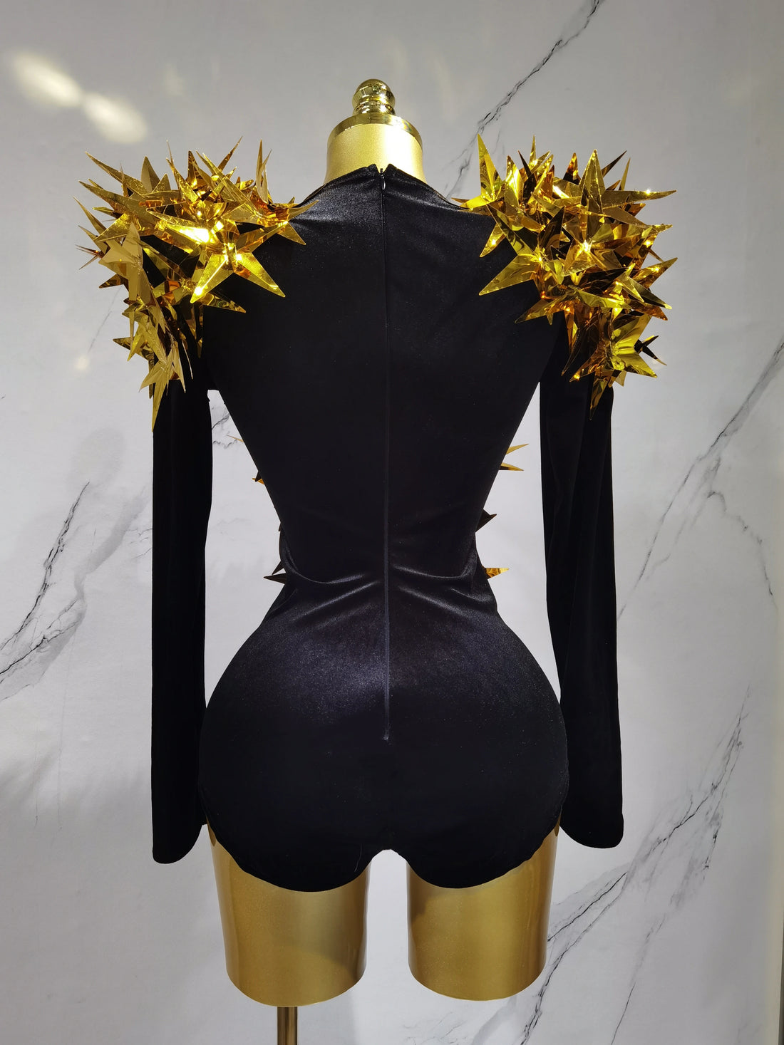 Heavily Embellished Star Bodysuit