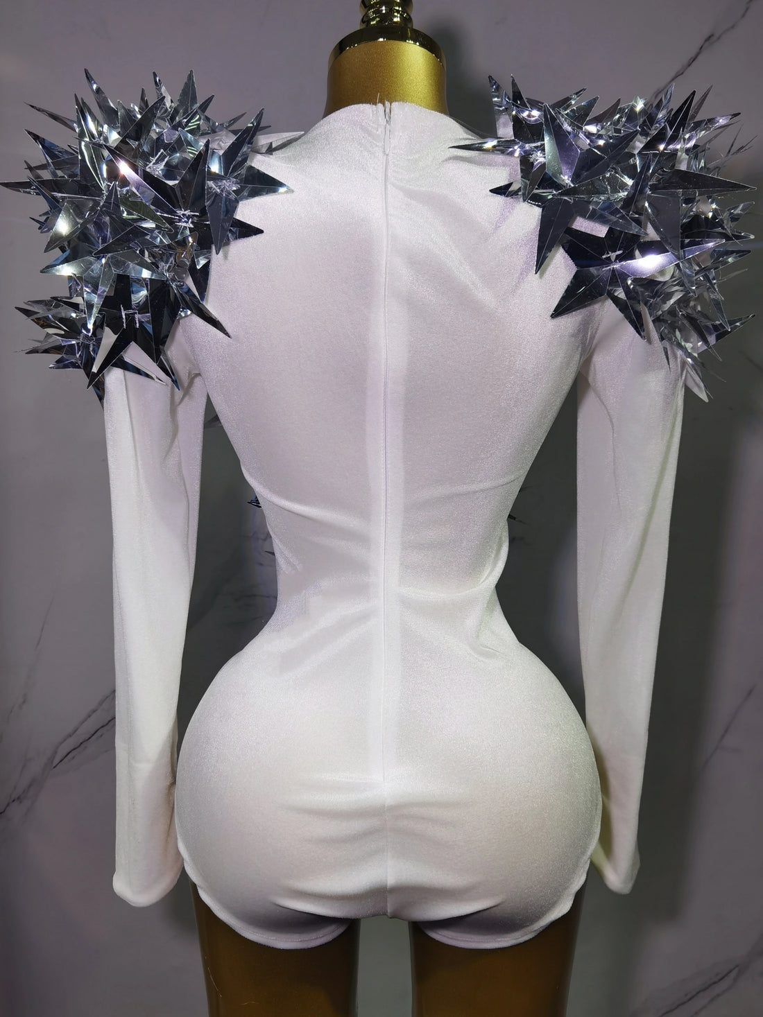 Heavily Embellished Star Bodysuit