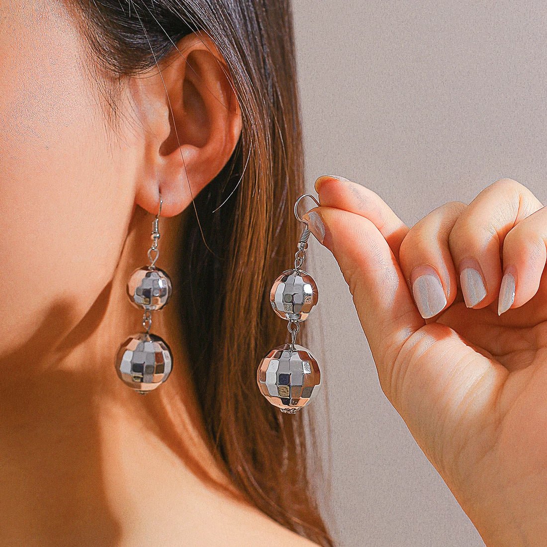 Disco Ball Dangle Earrings - Festigal