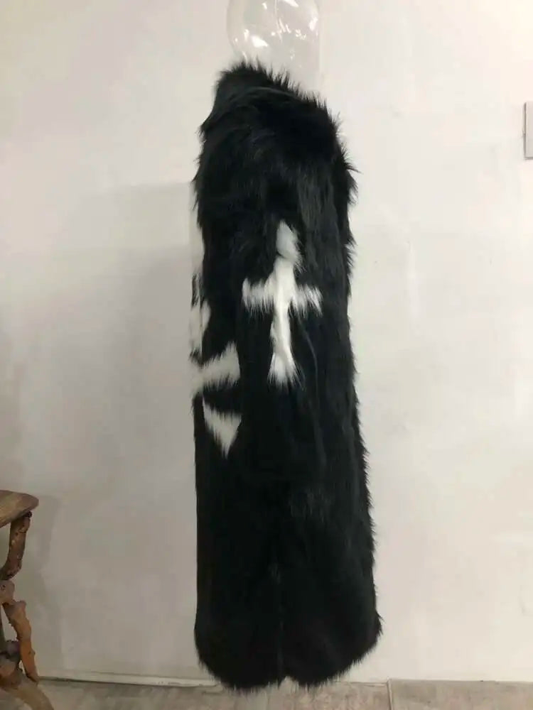 Men's Faux Fur Skull & Crossbones Jacket