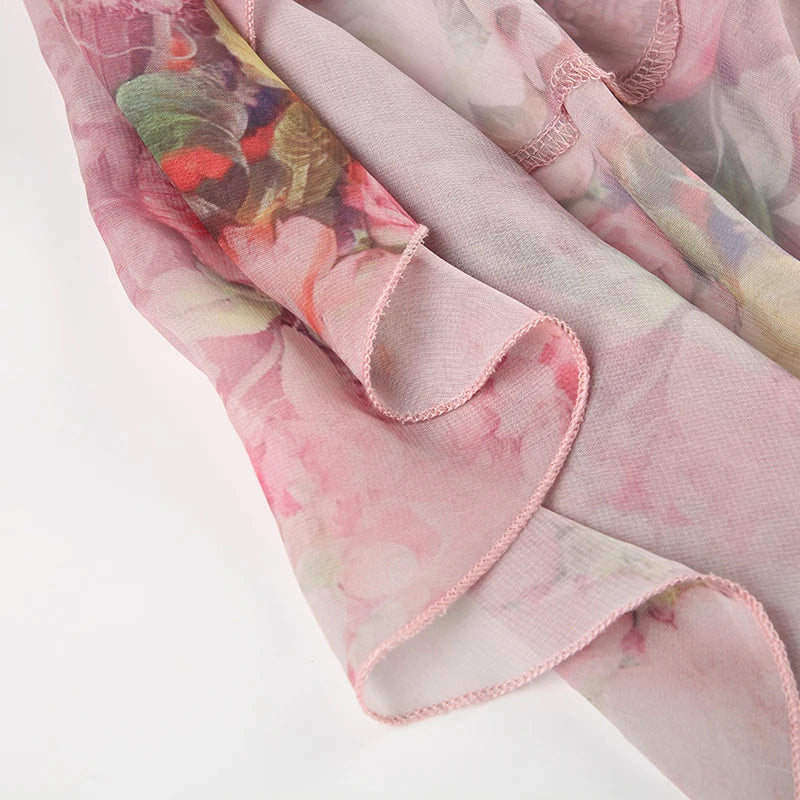 Floral Asymmetrical Shorts - Festigal