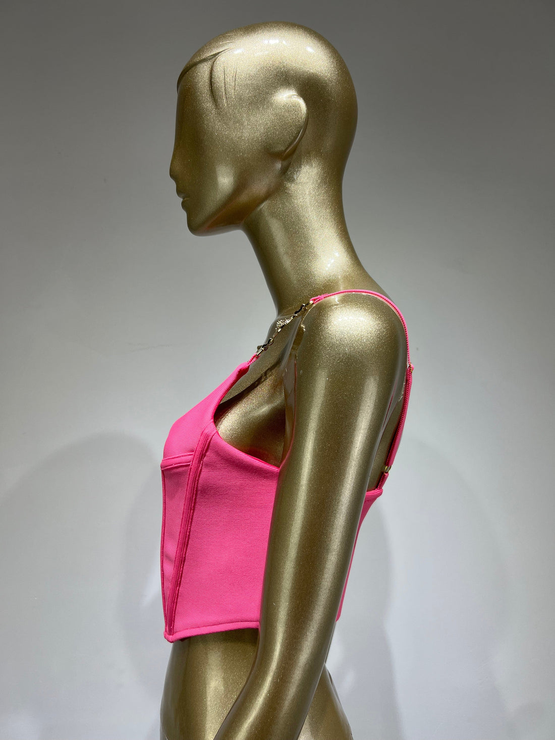 Gwen Pink Crop Corset - Festigal