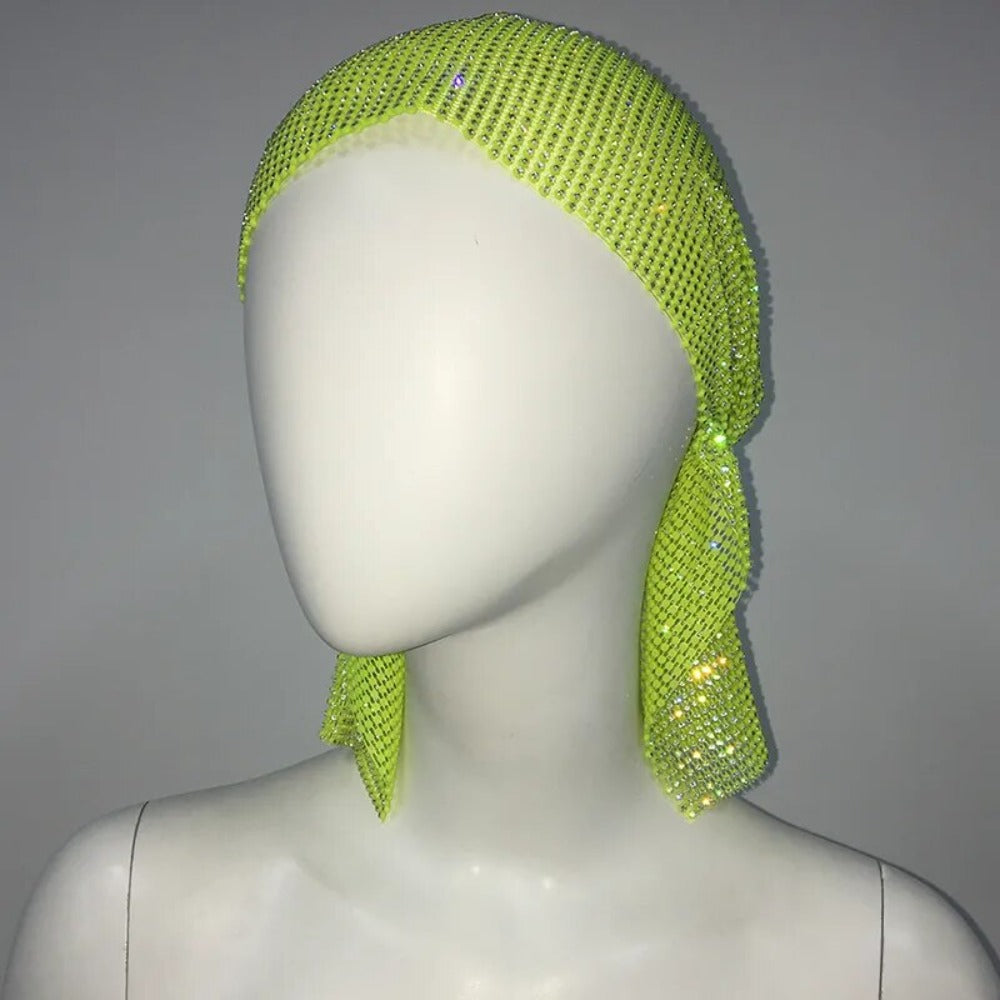 Rihanna Style Rhinestone Bandana - Festigal