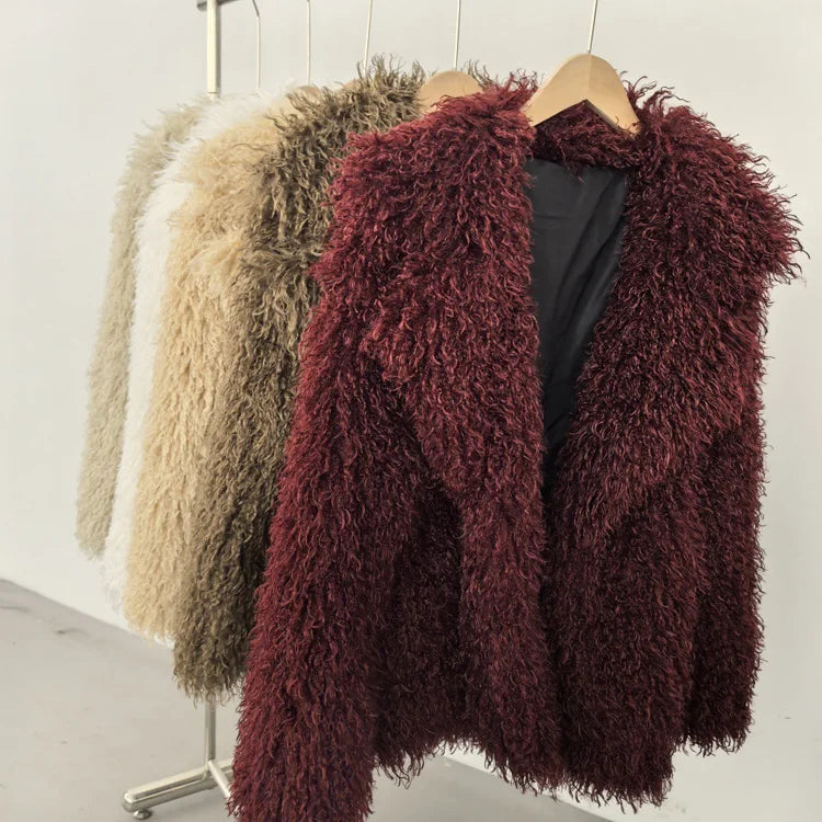 Curly Faux Fur Jacket