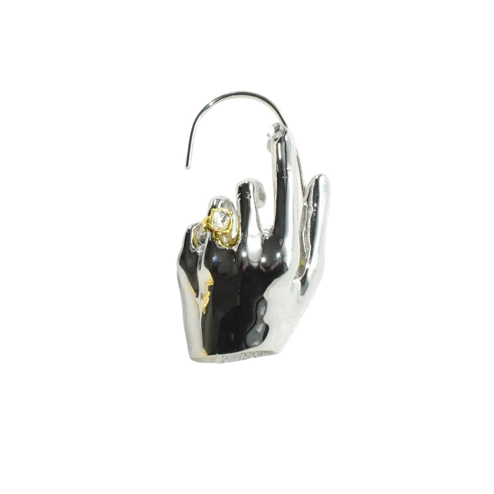Metal Hand Ear Cuff