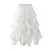 Gauze Asymmetrical Midi Skirt - Festigal