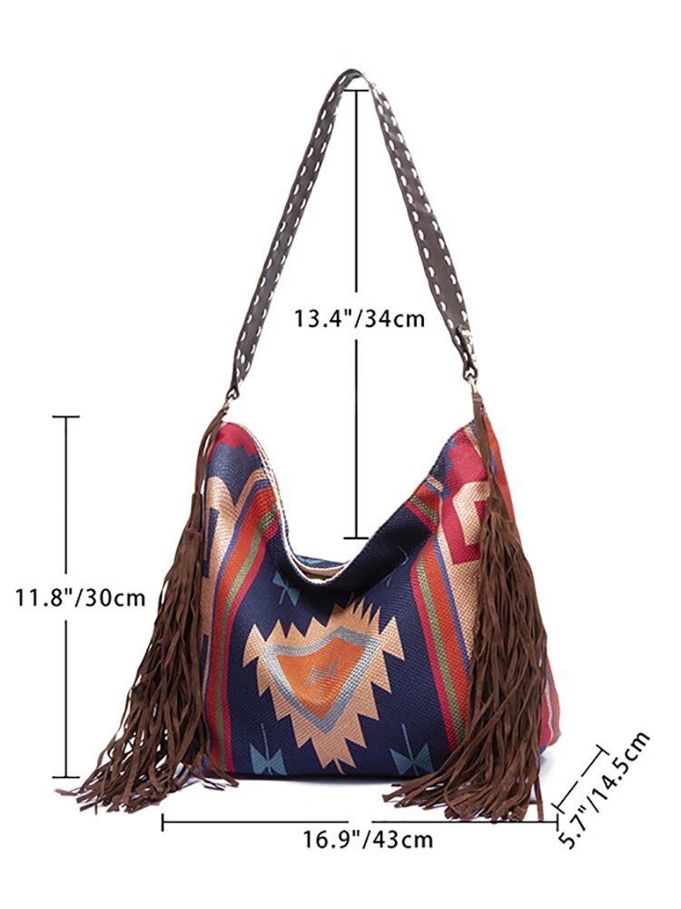 Aztec Canvas Tote Bag - Festigal