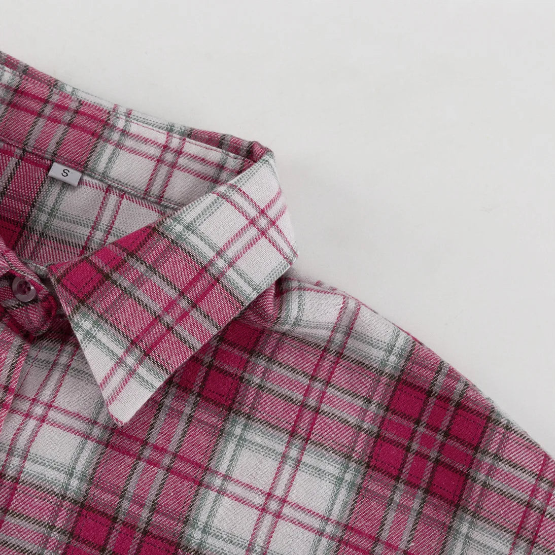 Pink & White Plaid Shirt - Festigal