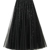 Sequin Mesh Midi Skirt - Festigal