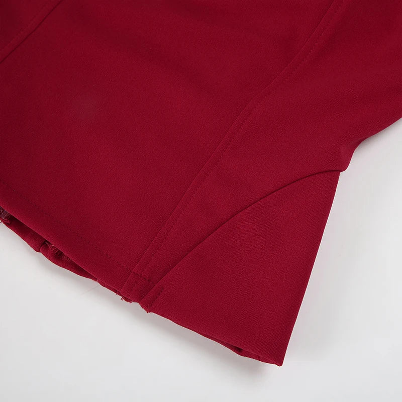 Lace Up V Neck Bandage Top - Festigal