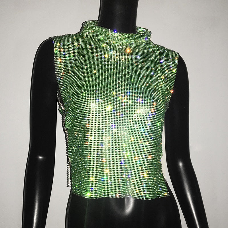 Rhinestone Chainmail Top - Festigal