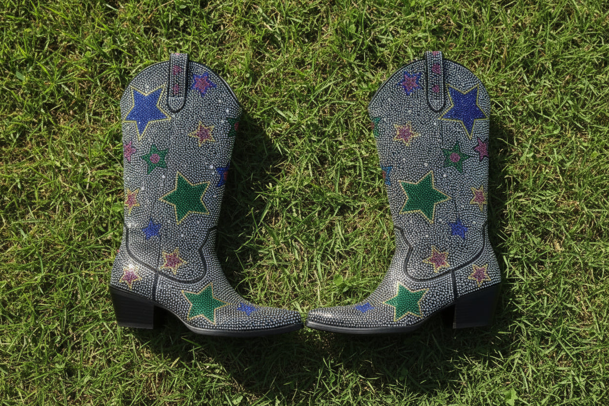 Rhinestone Star Cowboy Boots