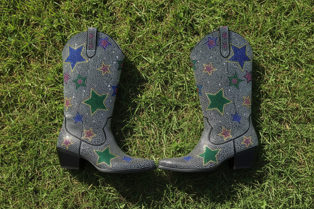 Rhinestone Star Cowboy Boots
