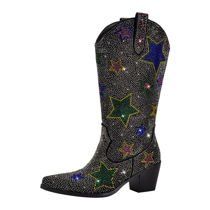 Rhinestone Star Cowboy Boots