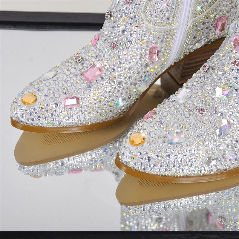Crystal Embellished Cowgirl Boots