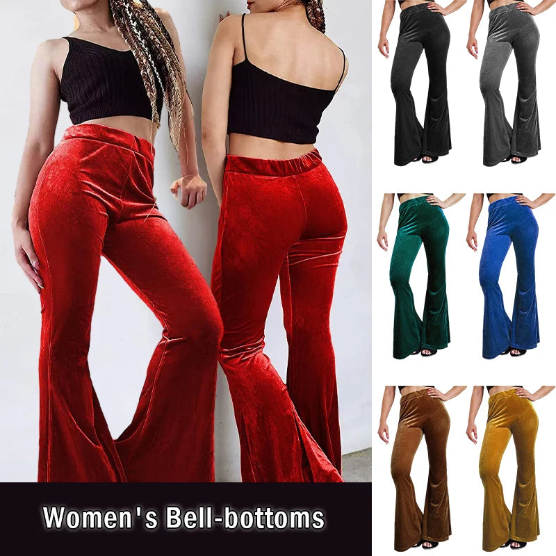 Flared Velvet Trousers - Festigal