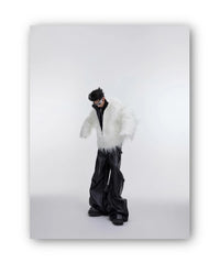 Men's Shaggy Faux Fur Jacket