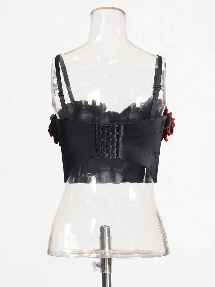 Rose Applique Corset - Festigal