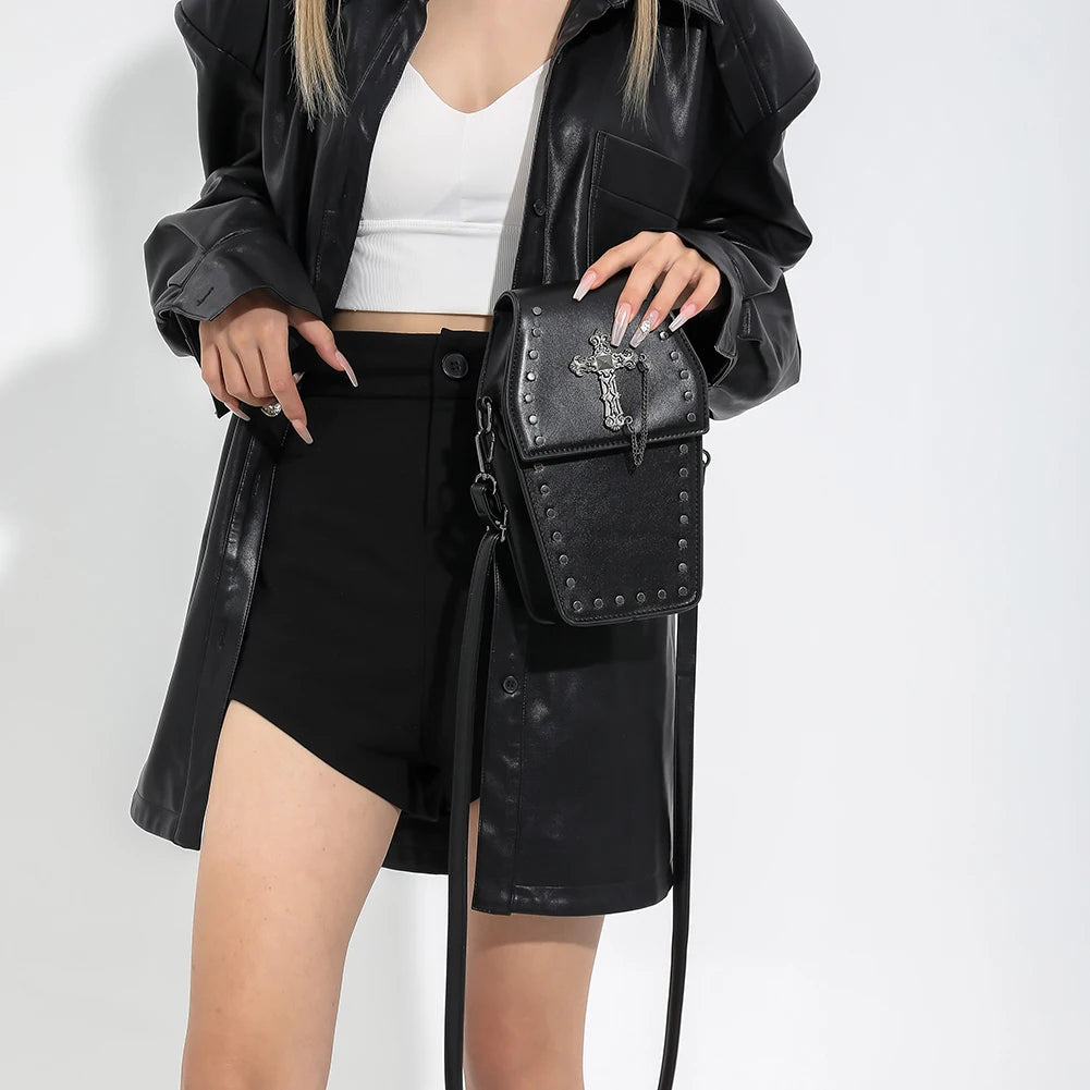Gothic Coffin Crossbody Bag - Festigal
