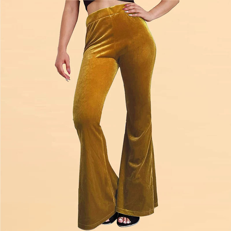 Flared Velvet Trousers - Festigal