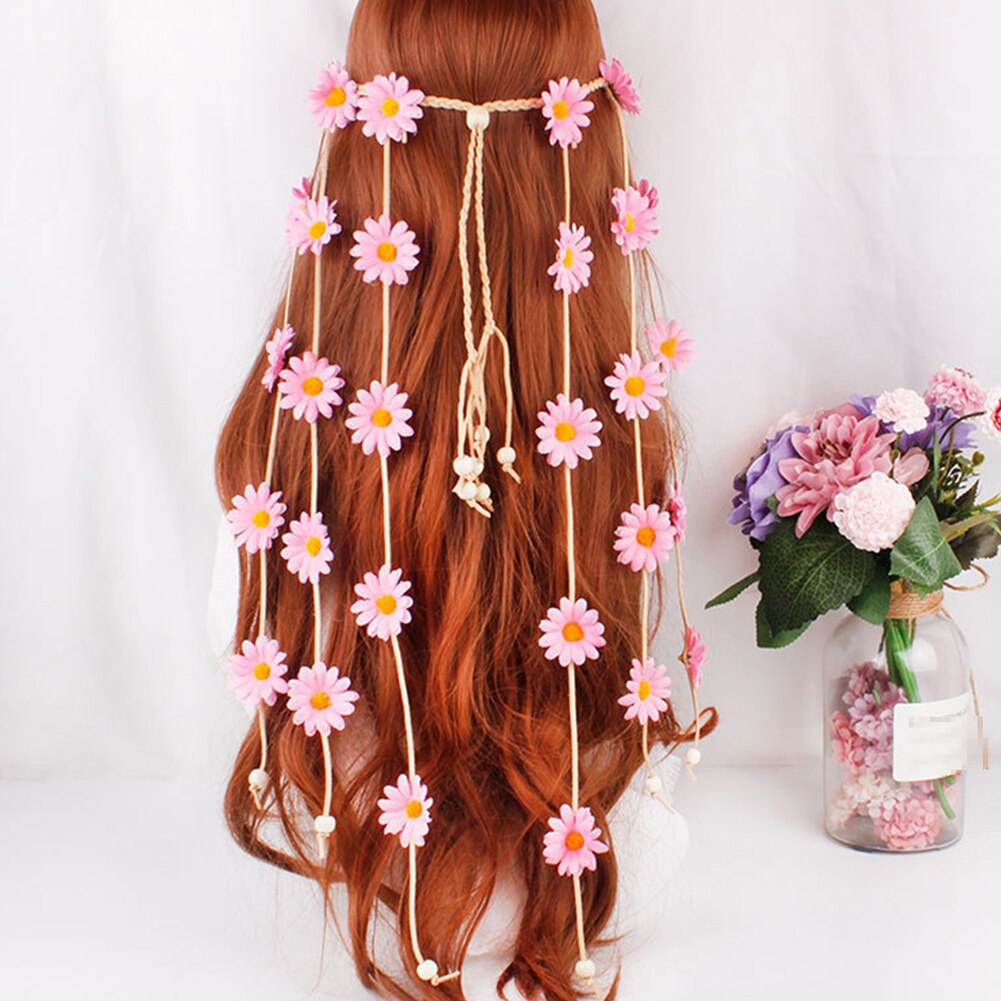 Daisy Flower Garland Festival Crown Tiara - Festigal