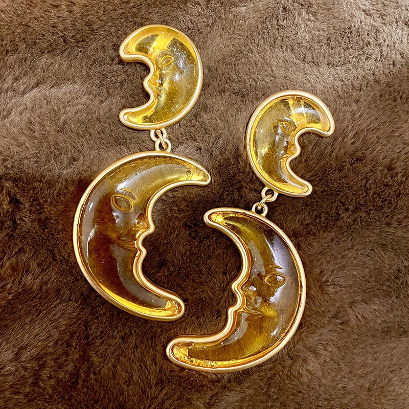Statement Crescent Moon Earrings - Festigal