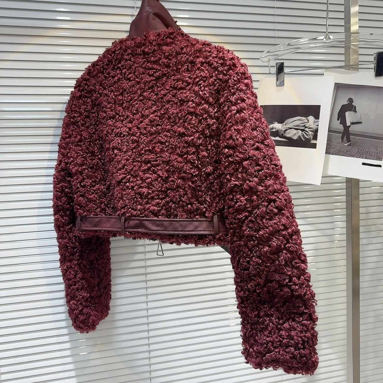 Faux Lambswool Cropped Jacket - Festigal