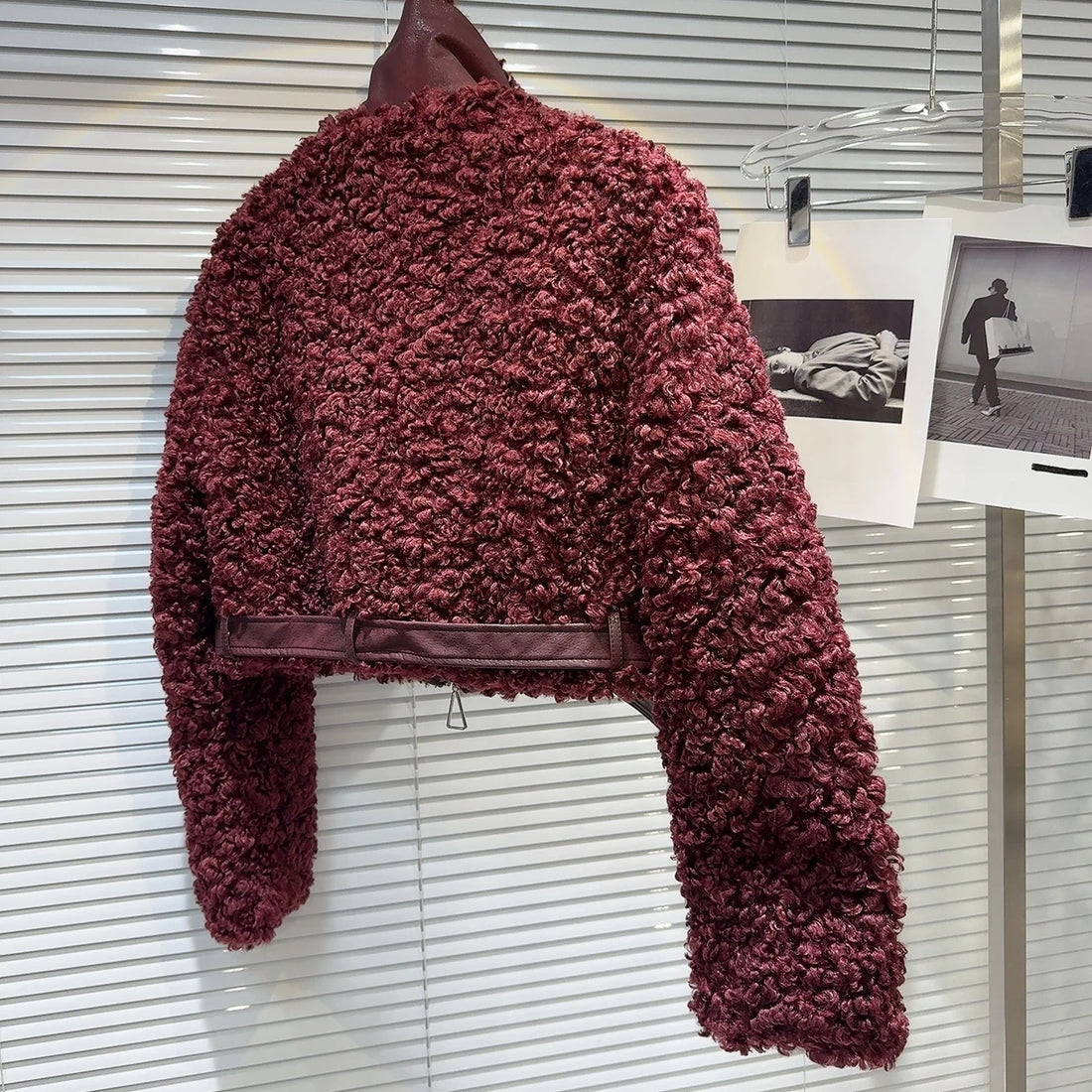 Faux Lambswool Cropped Jacket - Festigal