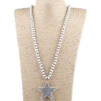 Crystal Star Beaded Necklace